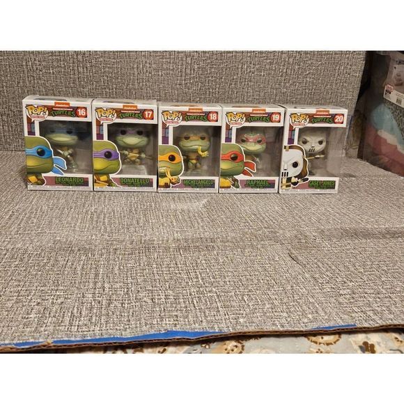 Funko POP! Retro Toys Teenage Mutant Ninja Turtles Lot Of 5!! #16-20 Complete - Picture 1 of 4